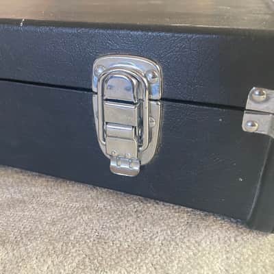 Vintage 1970’s Yamaha Hardshell Guitar Case Black Tolex with Green Interior May Fit SX SC SF SG SL Strat image 13