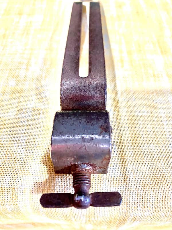 Ludwig or Leedy Bass Hoop Cymbal Mount Holder 1920s - 30s Nickel image 1
