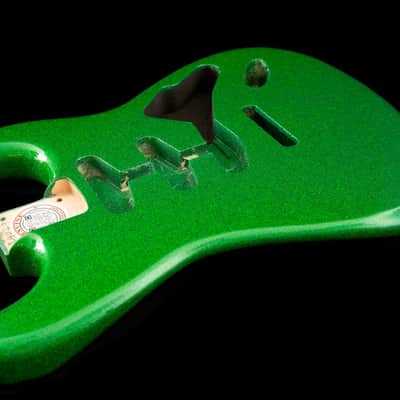 Tone Ninja Strat Body, Alder, Gloss Poly Sparkle Green image 3