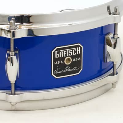 Gretsch U.S.A. GAS0412-VC Vinnie Colauita 4x12 Signature Snare Drum, Cobalt Blue image 3
