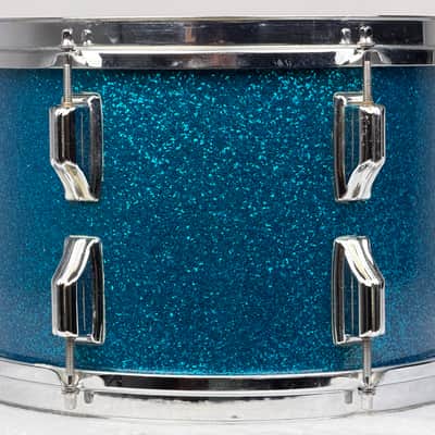 Rogers 20/12/16" 1960's Cleveland-Era Drum Set - Blue Sparkle image 12