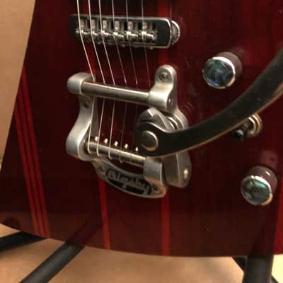 Custom Explorer-Type Electric Guitar LOADED - Gloss Red image 11