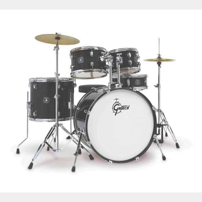 Gretsch Renegade 5pc Drum Set Black Mist w/Hw & Cymbals image 1
