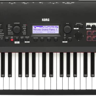 Korg KROSS2 88-Key Synthesizer Workstation Keyboard, Super Matte Black