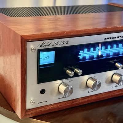 🎶✨ Marantz 2215B Vintage Stereo Receiver w/ Original Wood Case — Warm White LED, Cleaned/DeoxIT, Tested & Working image 4