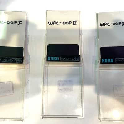 Korg WPC-00PI WPC-00PII and WPC-00PIII Wavestation Carts image 1
