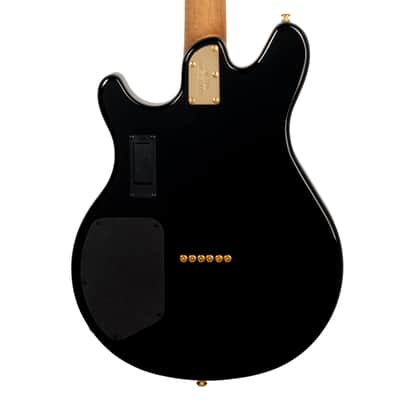 Ernie Ball Music Man Valentine Electric Guitar, Gloss Black image 6