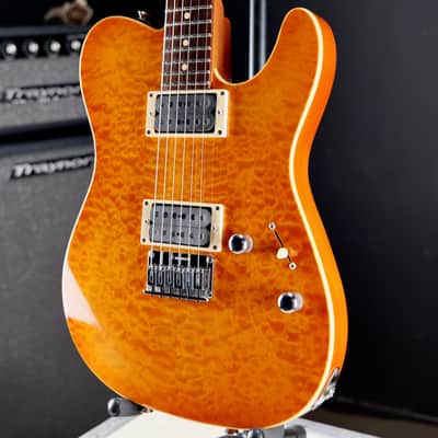 Tom Anderson Cobra Translucent Amber Burst with Binding image 3