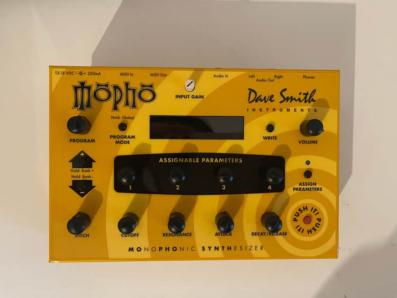 Dave Smith Instruments Mopho Desktop Monophonic Synthesizer 2008 - 2016 - Yellow image 1