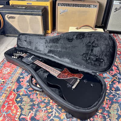 *6.87 lb* Les Paul Junior 2022 Ebony Dog Ear P90 image 16