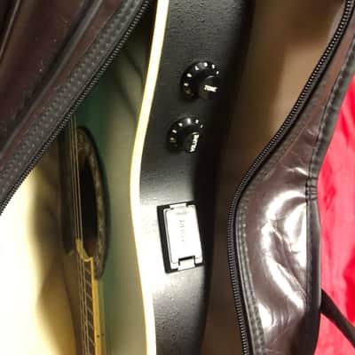 Morris TORNADO BY MORRIS Z II Electric Acoustic Guitar with Soft Case 1990's Blue image 6
