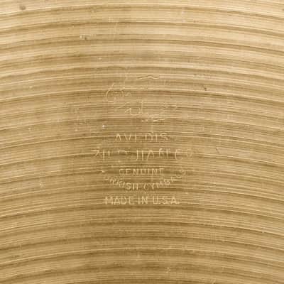 Vintage A. Zildjian 20" Mini-Bell Ride Cymbal, 3443gm, 1970s image 3