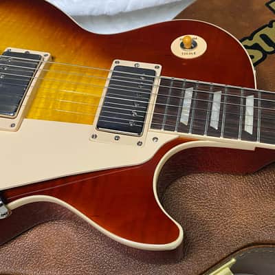 NEW! Gibson Les Paul 60's Standard Iced Tea - Authorized Dealer - Beautiful Curly Flame Maple Top - 9.35 lbs - G07289 image 3