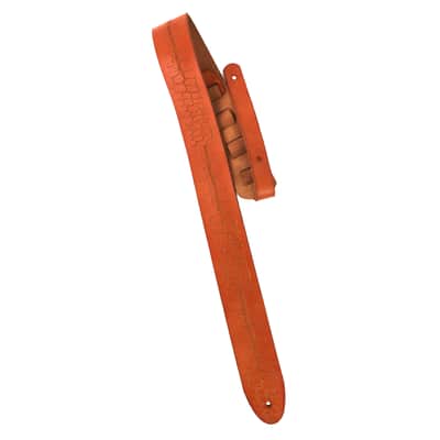 Walker & Williams SP-77 Tiger Tan All Italian Leather Strap with Ostrich Leg Tooling image 6