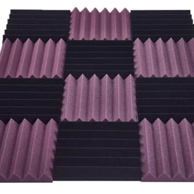 Acoustic Foam Panels (48 Pack) 2" X 12" X 12" Soundproof Fireproof Studio Wall Padding image 2