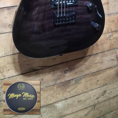 Jackson JS32Q Dinky archtop hardtail transparent black "...fantastic old fashion customer service!" image 3