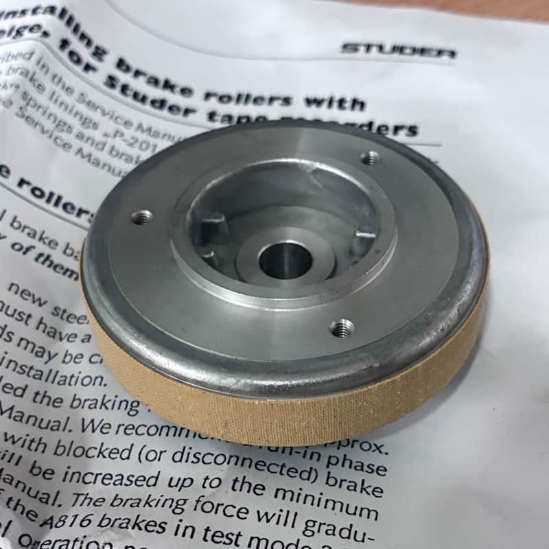 Original Revox / Studer Brake Drum 1.077.562.00-V NOS (A77/B77) image 1