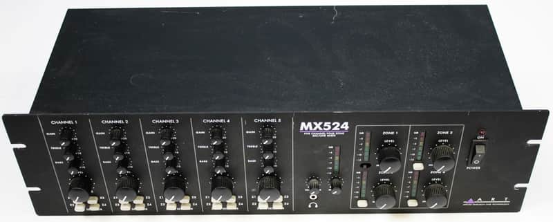 ART MX524 Five Channel Four Zone Mic/Line Mixer **used** image 1