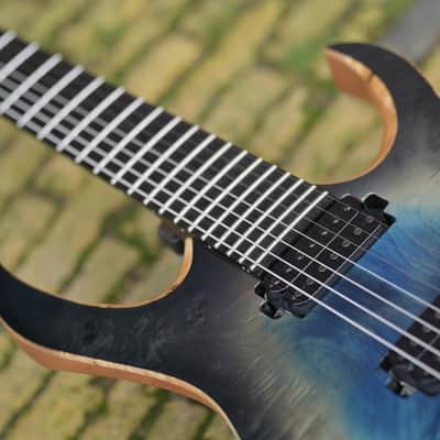 Mayones Duvell Elite 7, Schaller Hannes Bridge - Galaxy Blue Gloss image 9