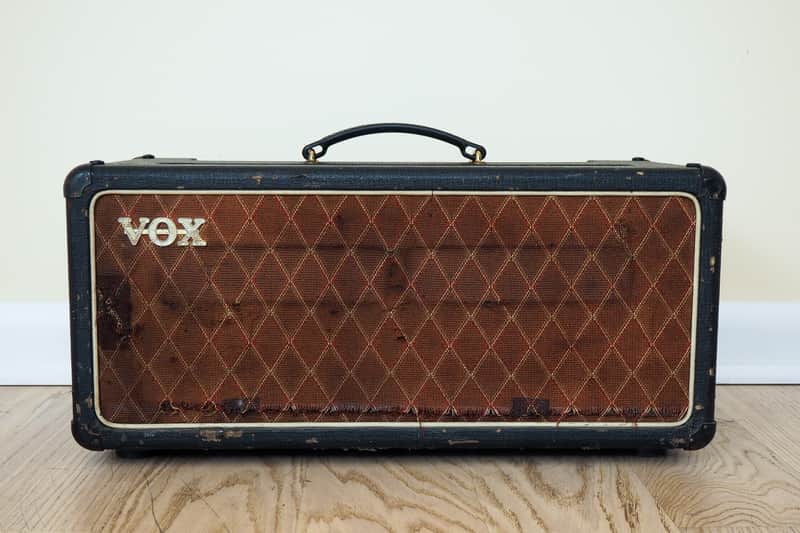 1964 Vox AC50/4 Mk II Big Box Vintage Tube Amp Head Gray Panel JMI UK, AC50 image 1