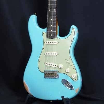 FENDER CUSTOM SHOP Limited Edition 1960 Stratocaster Relic -2022- Faded Daphne Blue [CZ561617] (05/11) image 9