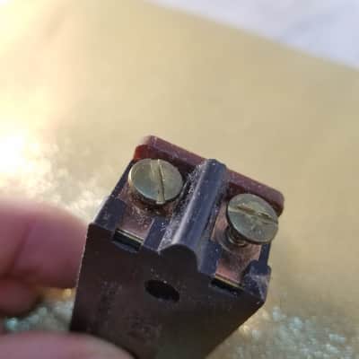 Bell & Howell Vintage panel mount metal toggle switch DPST On-Off 4 contact terminal 117V hi-current USA 1950s - silver and black image 6