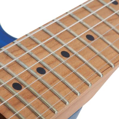 Schecter PT Pro Electric Guitar Transparent Blue Burst, 864 image 3