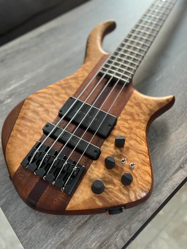 Warrior Signature 5 String Bass 2000s - Natural image 1