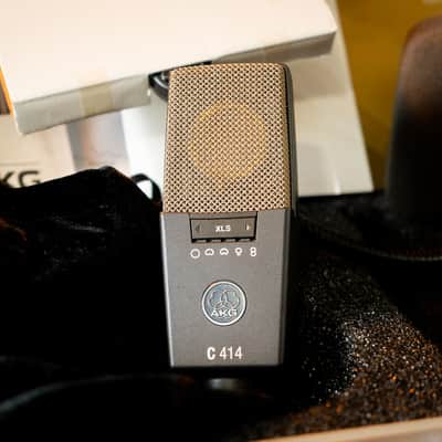 AKG C414 XLS Large Diaphragm Multipattern Condenser Microphone 2010s - Black image 1