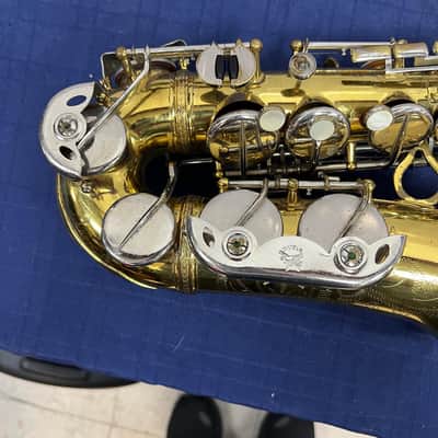 Vintage Martin Busine Alto Sax Saxophone with Original Case Made in the USA for Parts or Repair 1919 image 7