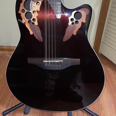 Ovation  Adamas Melissa Etheridge guitar MERB 12 string  2001 Ruby Redburst image 5