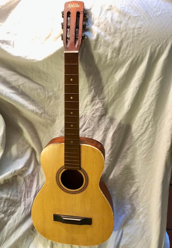 Stella Acoustic 1955 with provenance from Buddy Holly warm-up act: Terry Teene/ Rockabilly Hall Fame image 1
