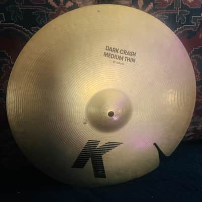 Zildjian 17" Dark Crash Medium Thin 1980's - Modified image 1
