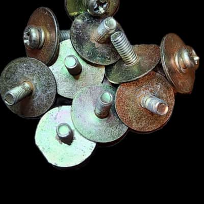 (6) Vintage 1950's-60's Kent Tom Drum Chrome Lugs Spring-Loaded Casing Set HTF image 5