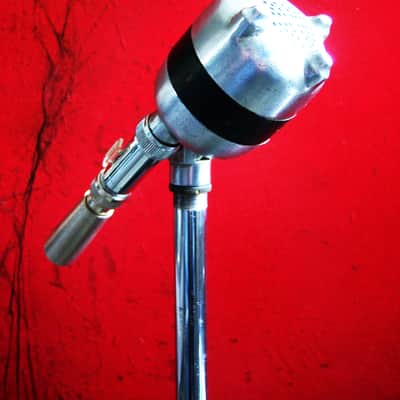 Vintage 1940's American D4T dynamic microphone harp mic Hi Z w Amphenol & Switchcraft adapters Altec Shure # 7 image 6
