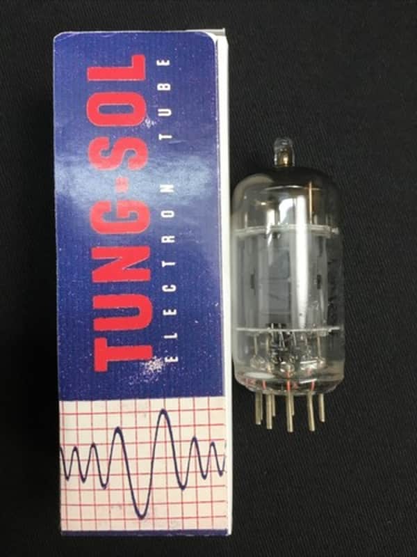 TUNG SOL 12AU7A AUDIO AMPLIFIER VACUUM TUBE TESTED VINTAGE TOP D GETTER 4.5324-C image 1
