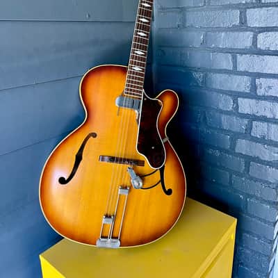 1961 Epiphone Triumph Archtop Guitar with DeArmond FHC Pickup image 5