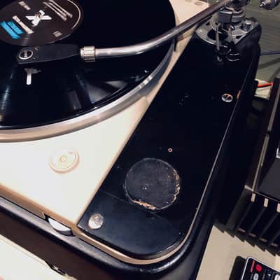 Thorens TD124 beige/black original 60s turntable image 6