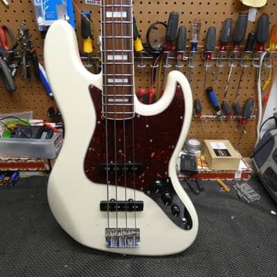 Fender '66' Jazz Bass MIJ 2013 - Olympic White w/Matching Headstock - - LOTS of Great Upgrades!! image 1