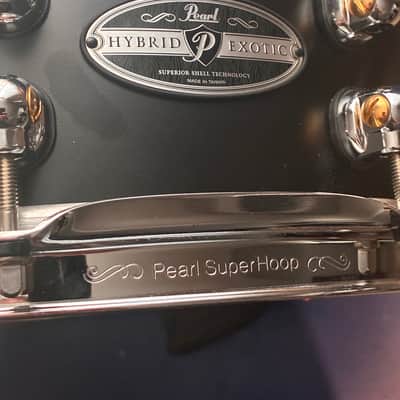 Pearl HEP1450 Hybrid Exotic 14x5" VectorCast Snare Drum 2014 - 2020 - Black image 1