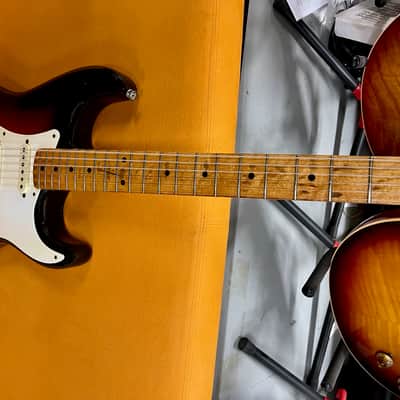Fender Stratocaster with Old & Original Maple Neck 1959 - Sunburst Very Old Refin image 14