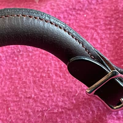 Leather BROWN buckle handle for Gibson case Guild Gretsch TKL Les Paul L5 es 275 SG Flying V / replaces figure 8 handle image 14