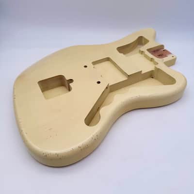 MJT Jazzmaster Body Alder Relic Vintage White Nitro Light | Reverb