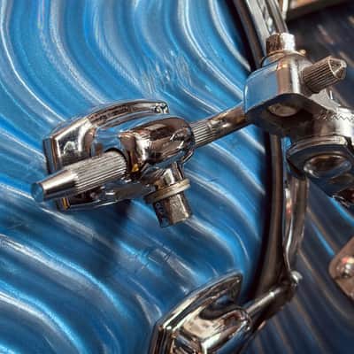 Ludwig S-320 Standard Drum Kit w/ matching Snare Early 1970s - Blue Astro imagen 5
