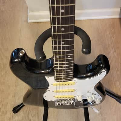 1992 Fender Japan Squier Silver Series Black Stratocaster - MIJ image 4