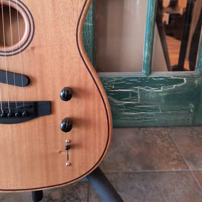 Fender American Acoustasonic Tele Telecaster All Mahogany w/ Deluxe Gig Bag image 8