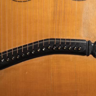 Stahl 10 Sub-Bass Harp Guitar, made by Larson Brothers, c. 1912, NO CASE case. image 11