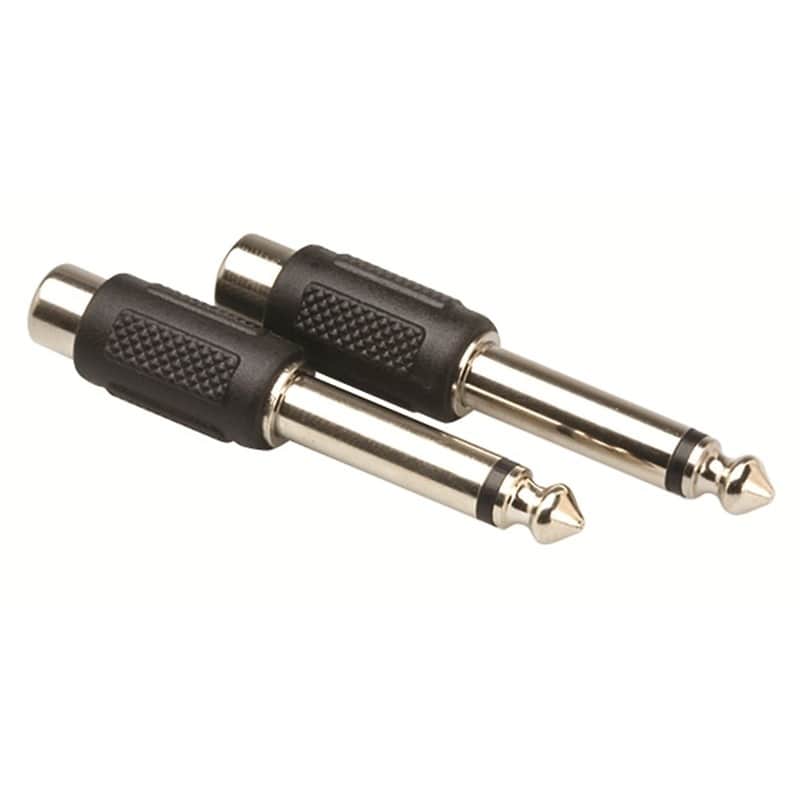 Hosa GPR101 GPR-101 2 pack RCA to 1/4" TS image 1