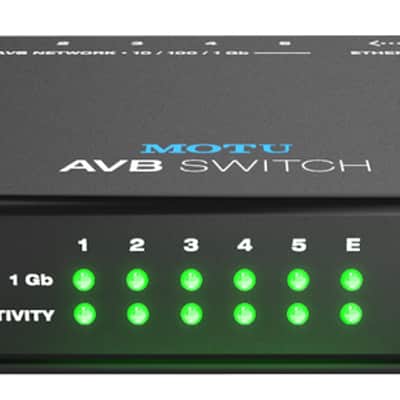 MOTU AVB-SWITCH 5-Port AVB Ethernet Switch | Reverb