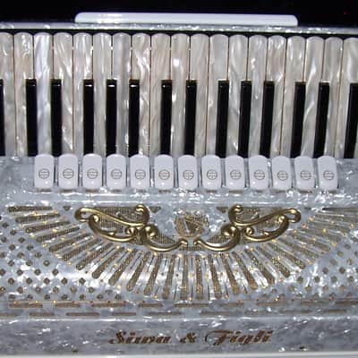 Siwa & Figli Super Quattro Artist "White Star" Accordion image 4